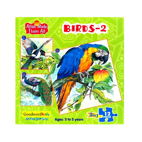 Birds 2 (Allah Made Them All - Box of 3 Puzzles)