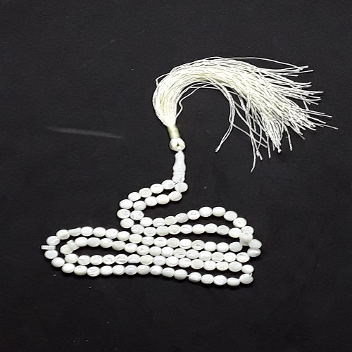 White Shell Prayer Beads