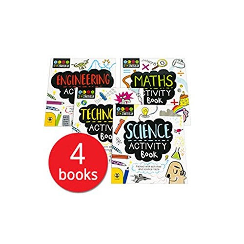 STEM Activity Book Collection - 4 Books Paperback