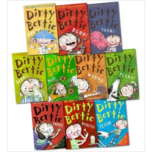 Dirty Bertie Collection David Roberts 10 Books Set Pack