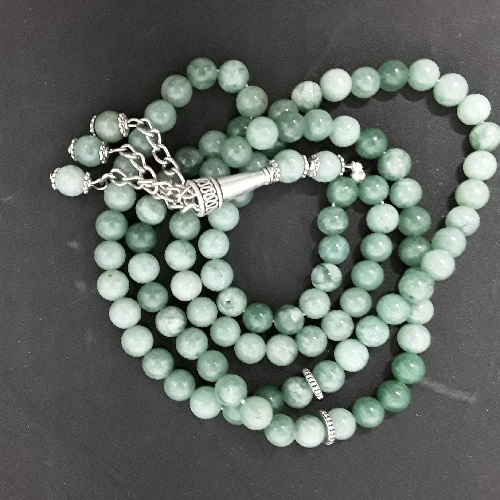 Authentic Tarquoise/Feroz (Precious Stone) Prayer Beads/Tasbih in Counts of 99