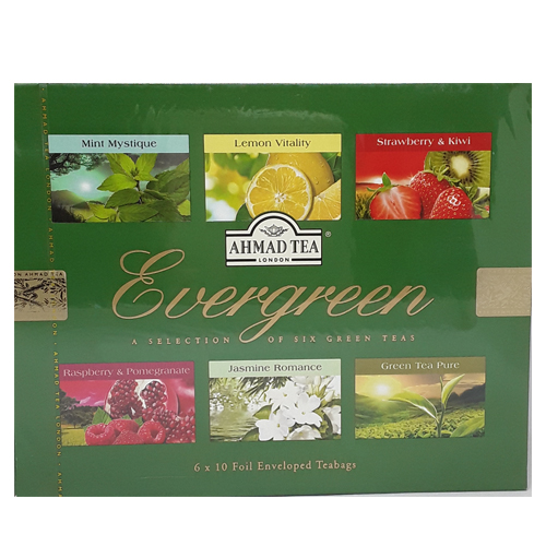 Ahmad Tea Evergreen Selection of 6 Green Teas