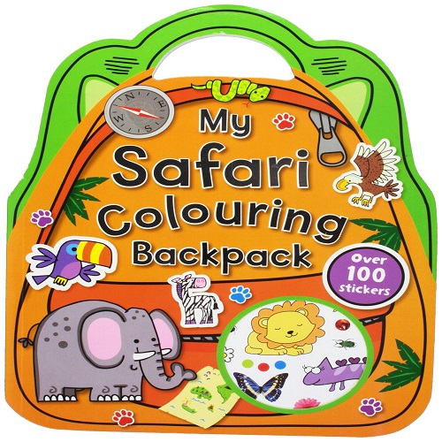 My Safari Colouring Backpack (Colouring and Sticker Books)